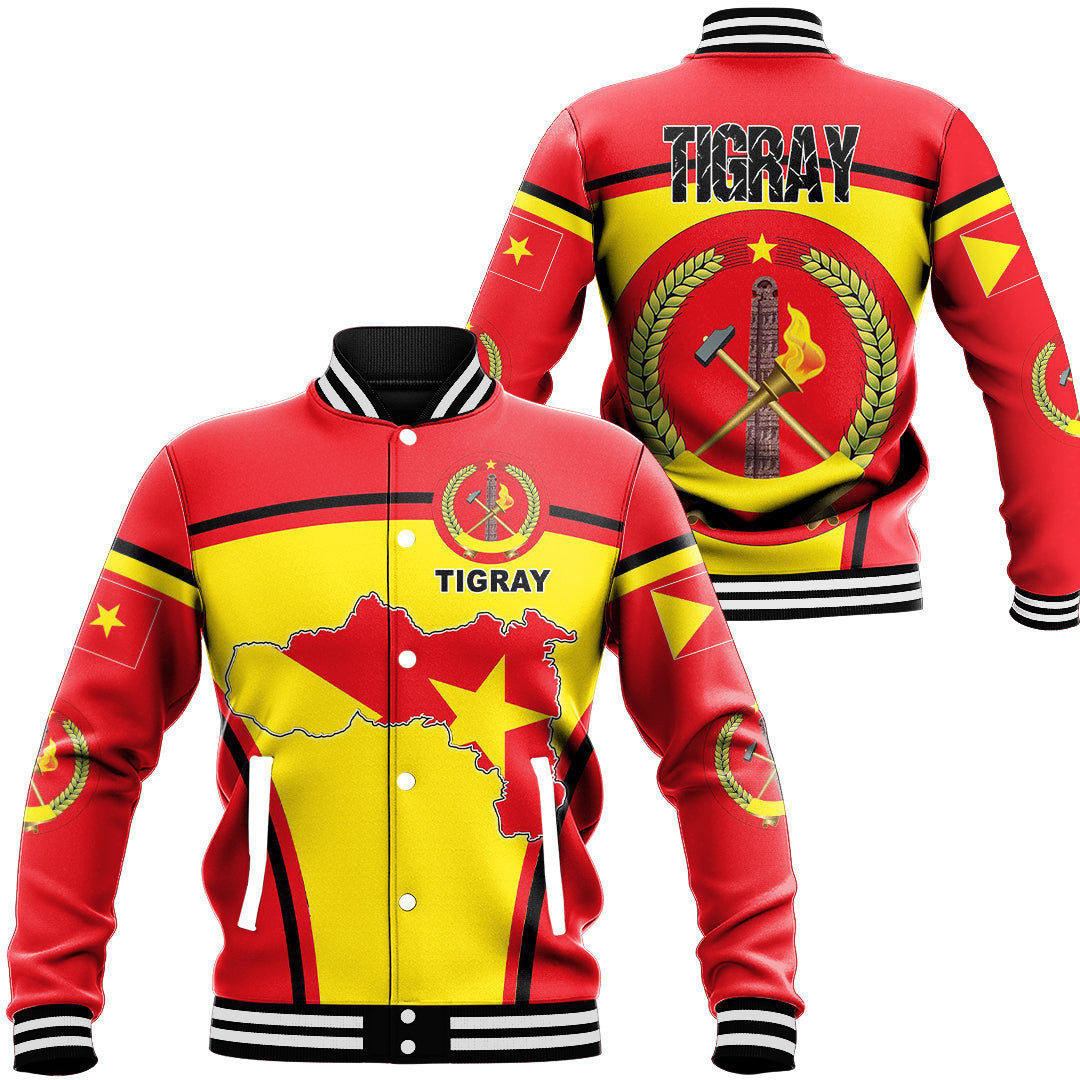 Tigray Active Flag Baseball Jacket Special Gift For Men Women