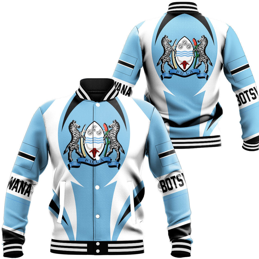 Botswana Action Flag Baseball Jacket Special Gift For Men Women