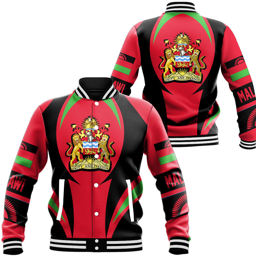 Malawi Action Flag Baseball Jacket Special Gift For Men Women