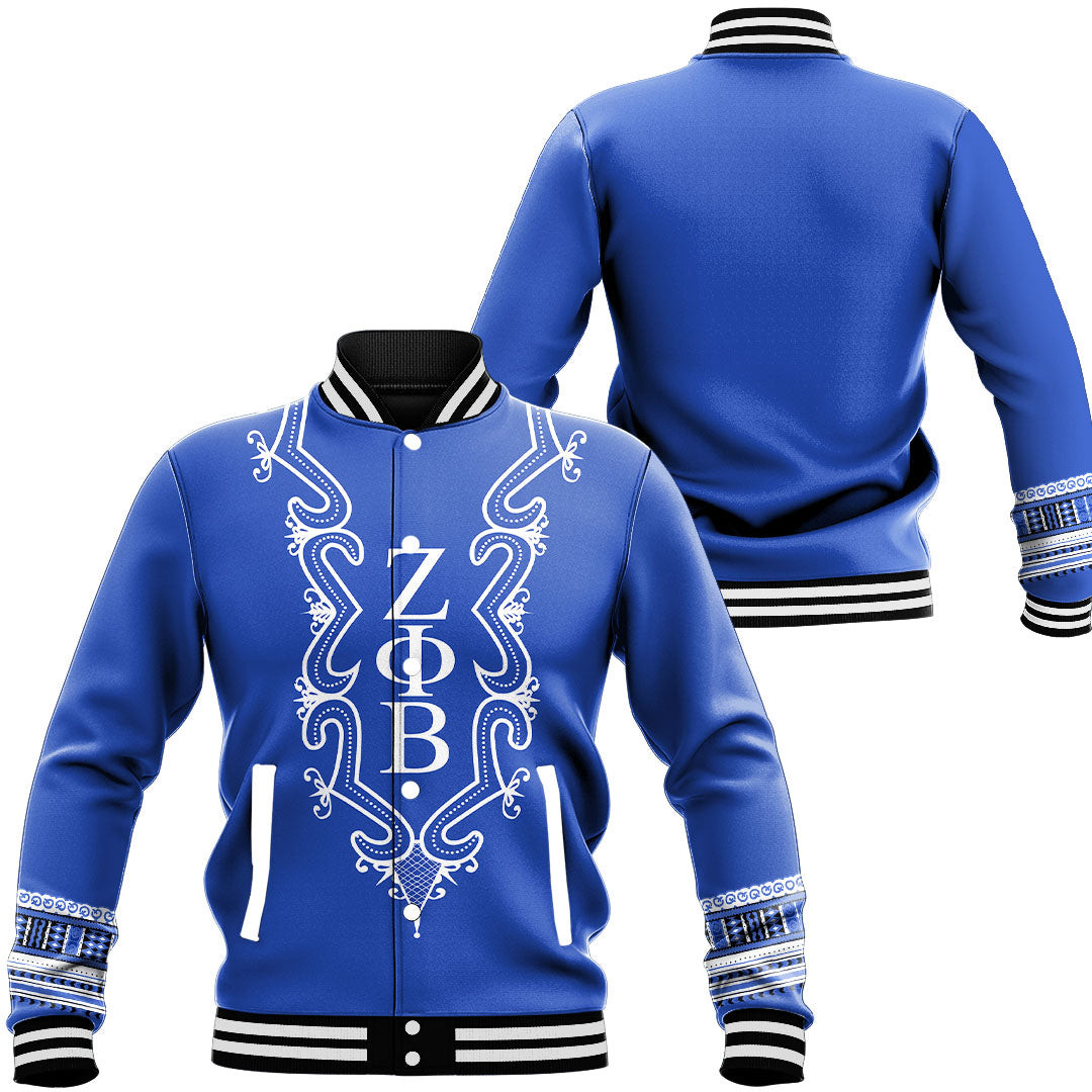 Zeta Phi Beta Hye Won Hye Dashiki Baseball Jackets