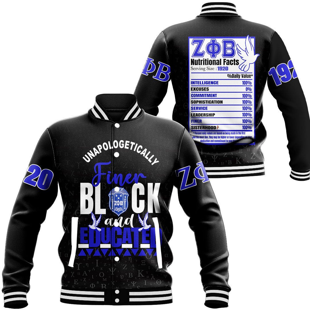 Zeta Phi Beta Baseball Jacket Special Gift For Men Womens