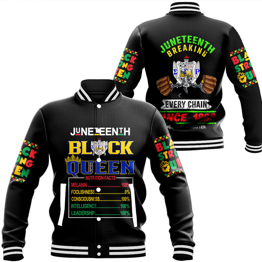 Sigma Gamma Rho Nutrition Facts Juneteenth Baseball Jackets
