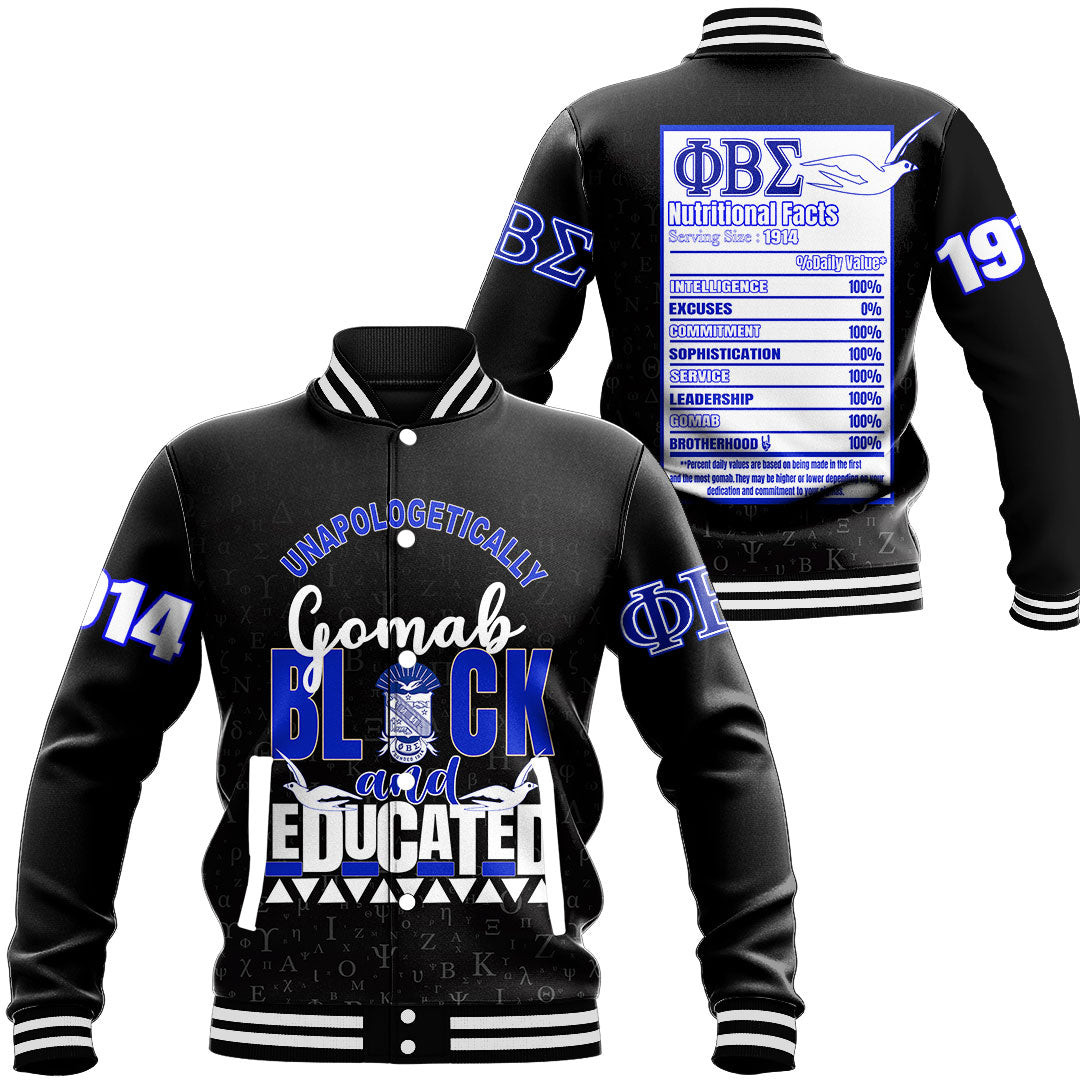 Africanzone Clothing Phi Beta Sigma Baseball Jackets
