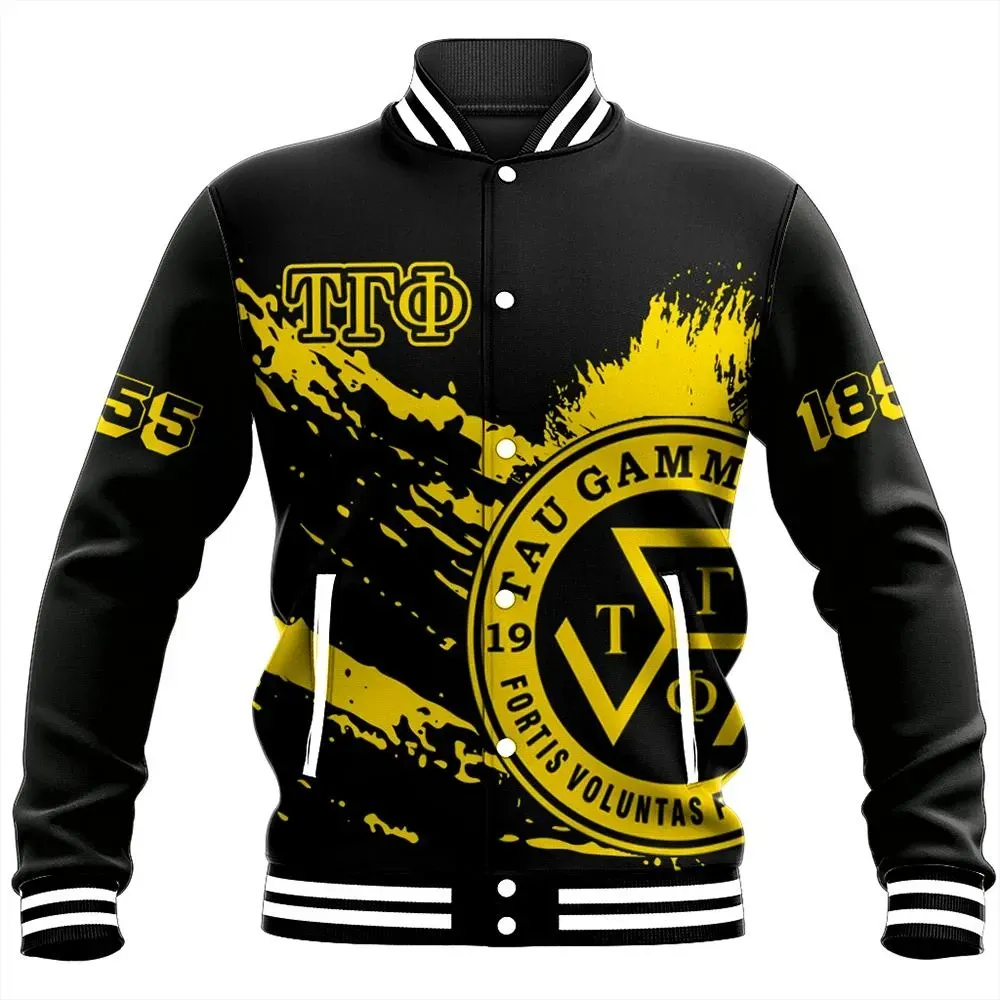 Tip Style Tau Gamma Phi Baseball Jacket