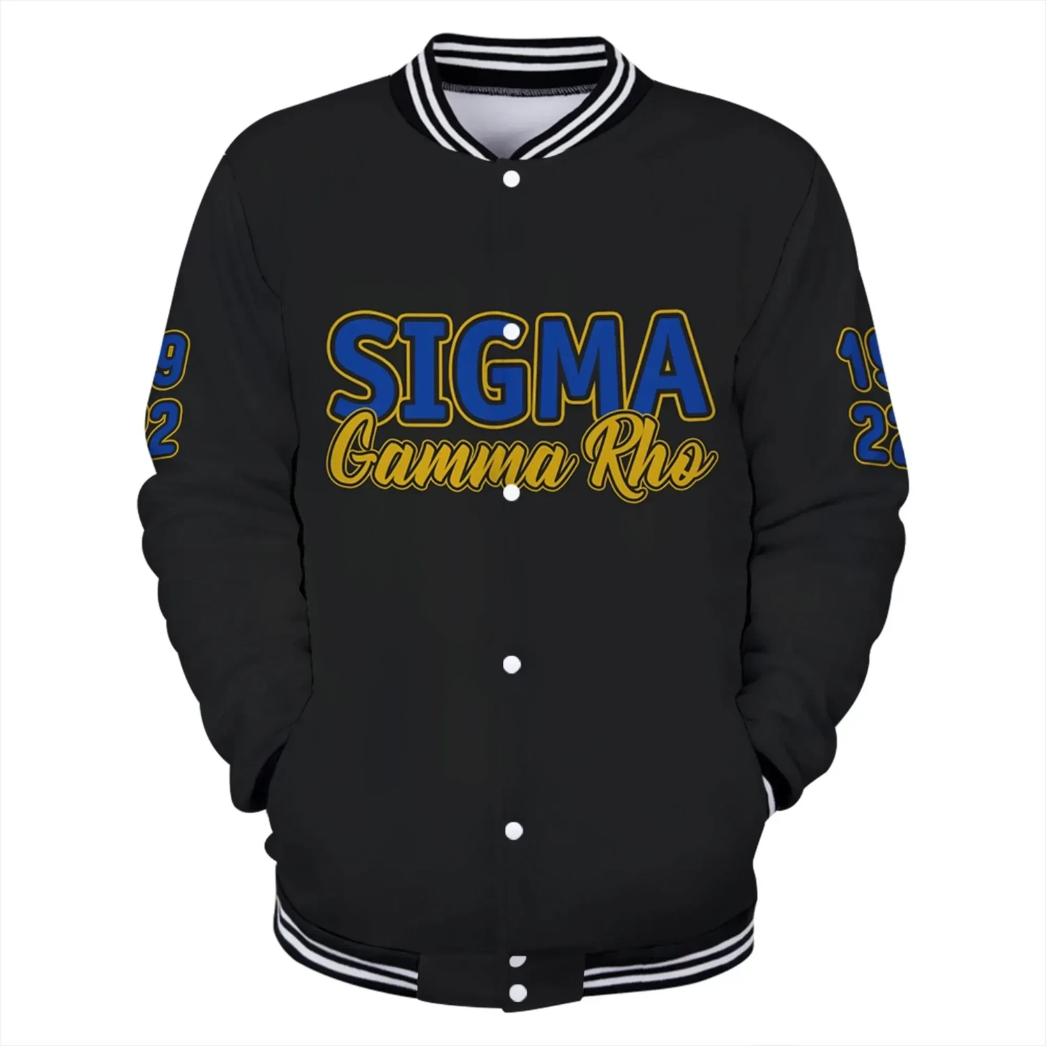 Lux Sigma Gamma Rho Since 1922 Sor Baseball Jacket