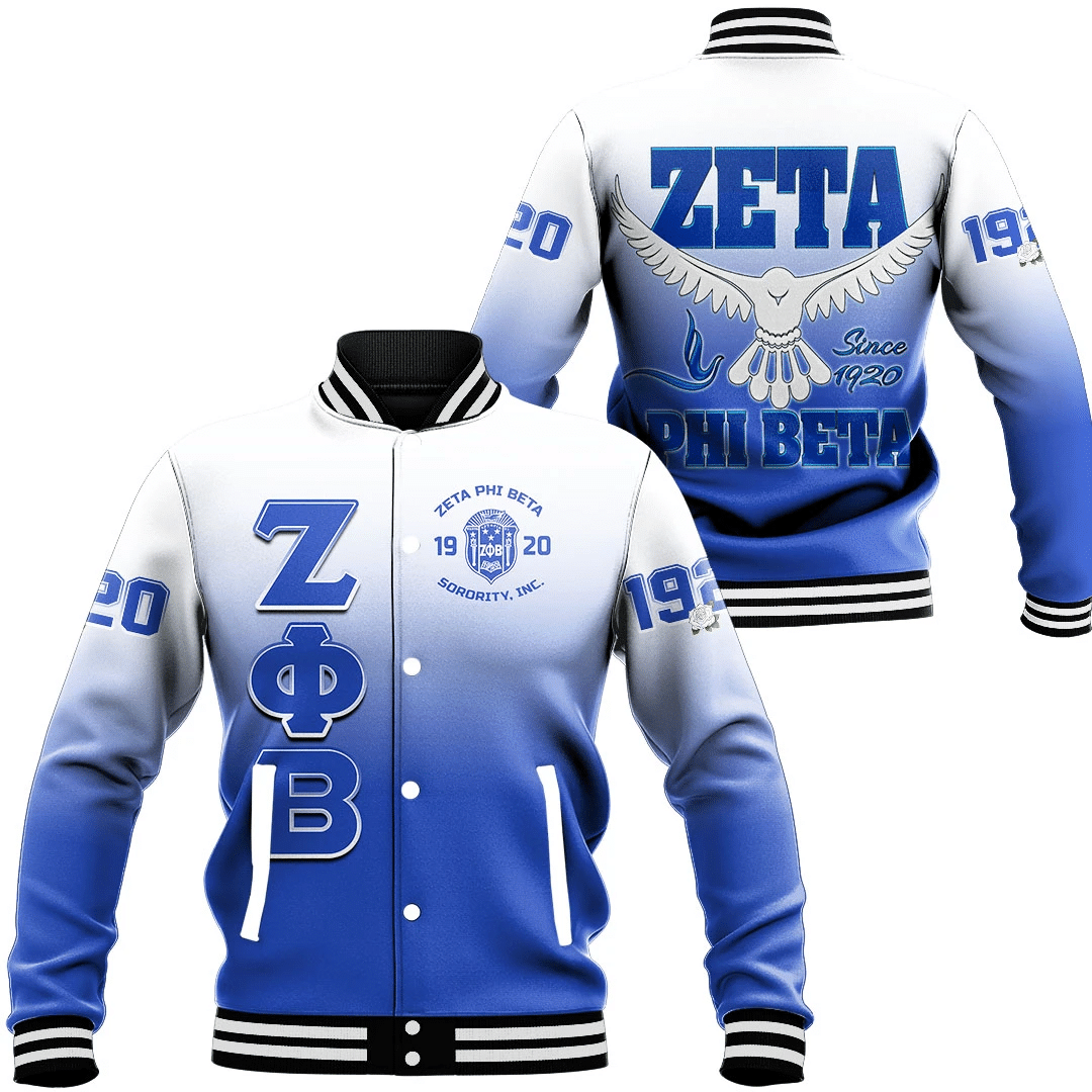 Zeta Phi Beta Gradient Baseball Jackets