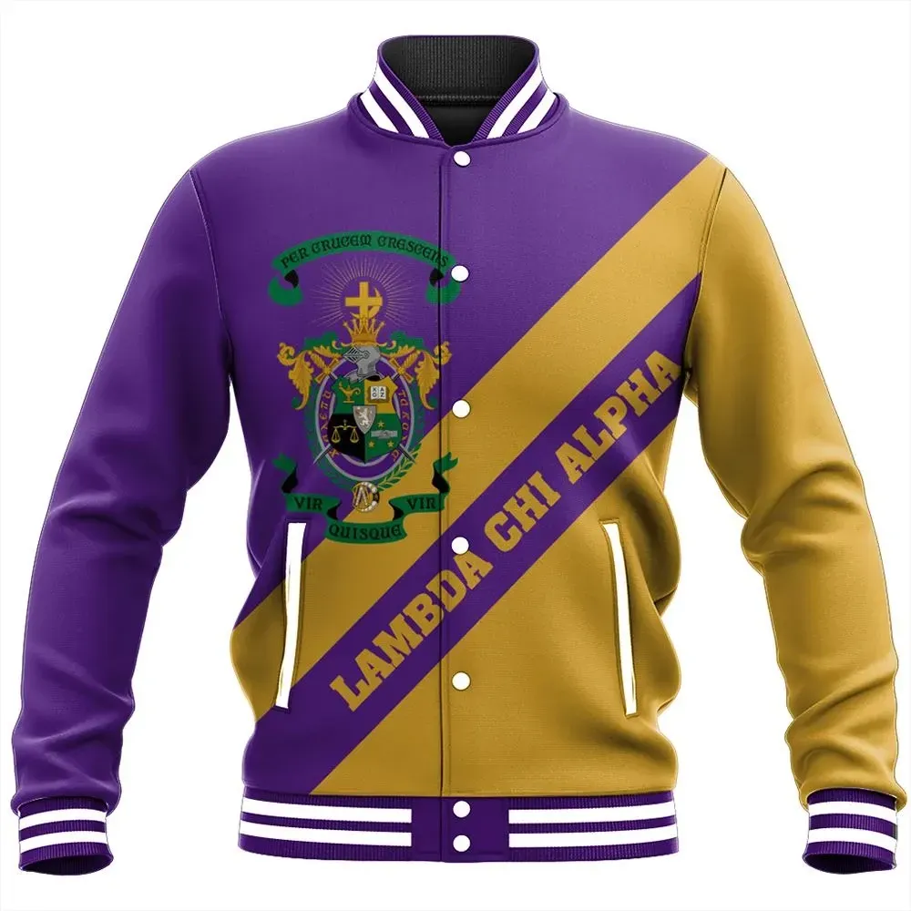 Tech Style Tech Style Lambda Chi Alpha Baseball Jacket