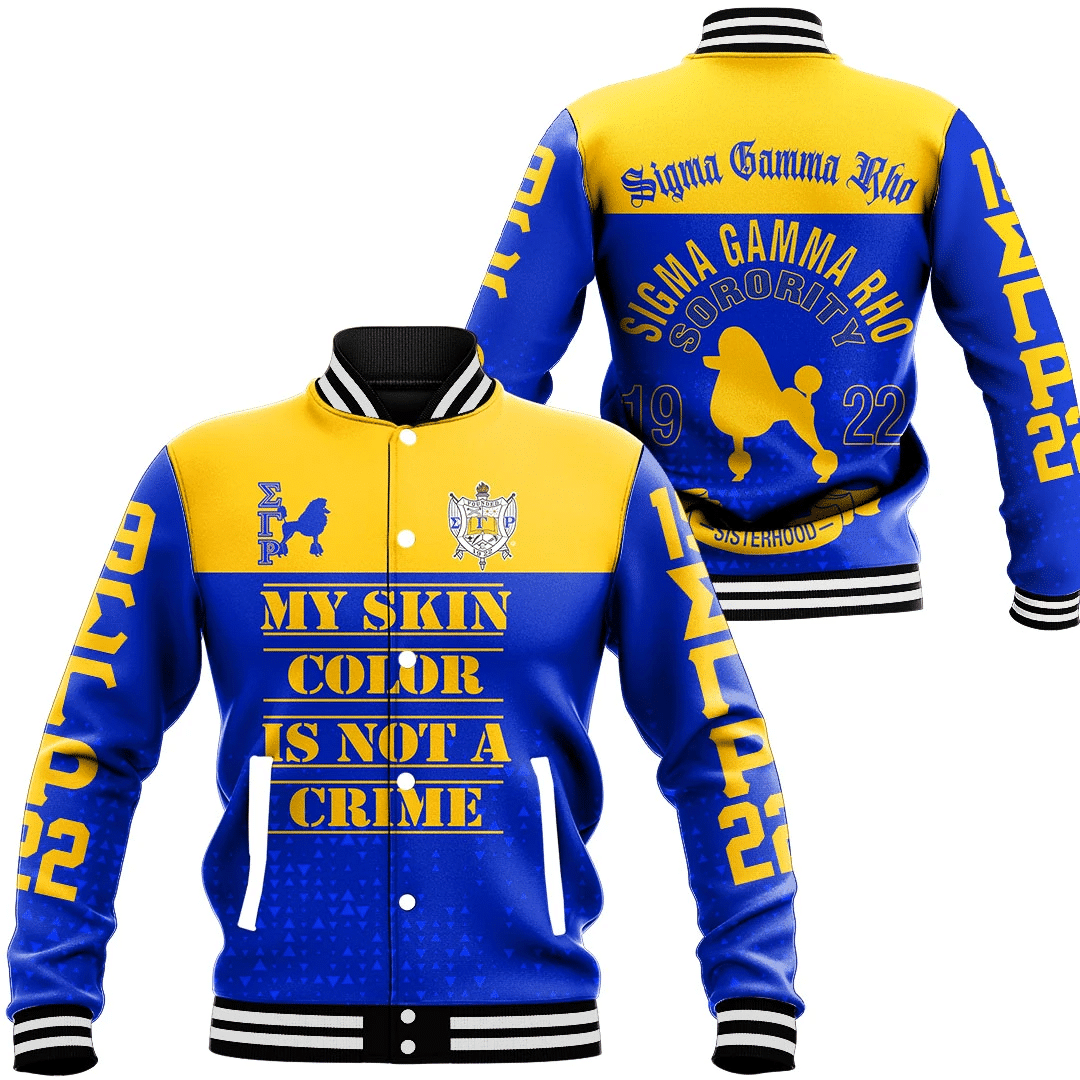 Sigma Gamma Rho Baseball Jackets Button For Men Women