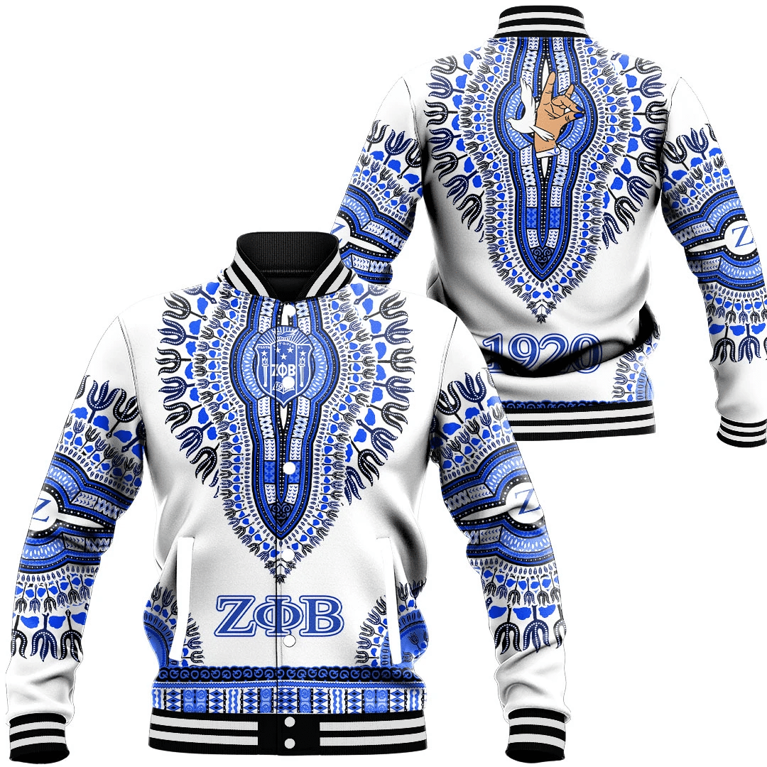 Zeta Phi Beta Dashiki Baseball Jacket Special Gift For Men Womens