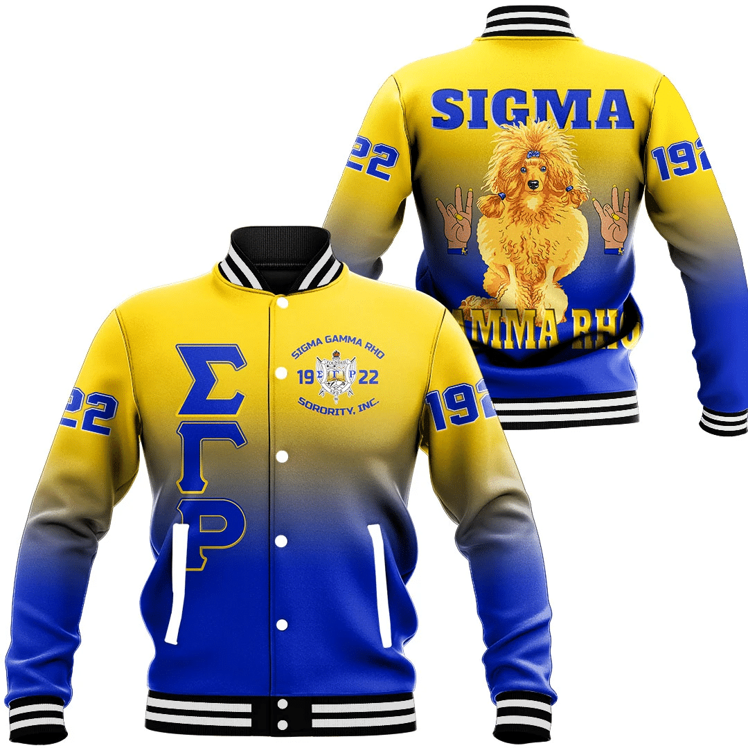 Sigma Gamma Rho Gradient Baseball Jackets