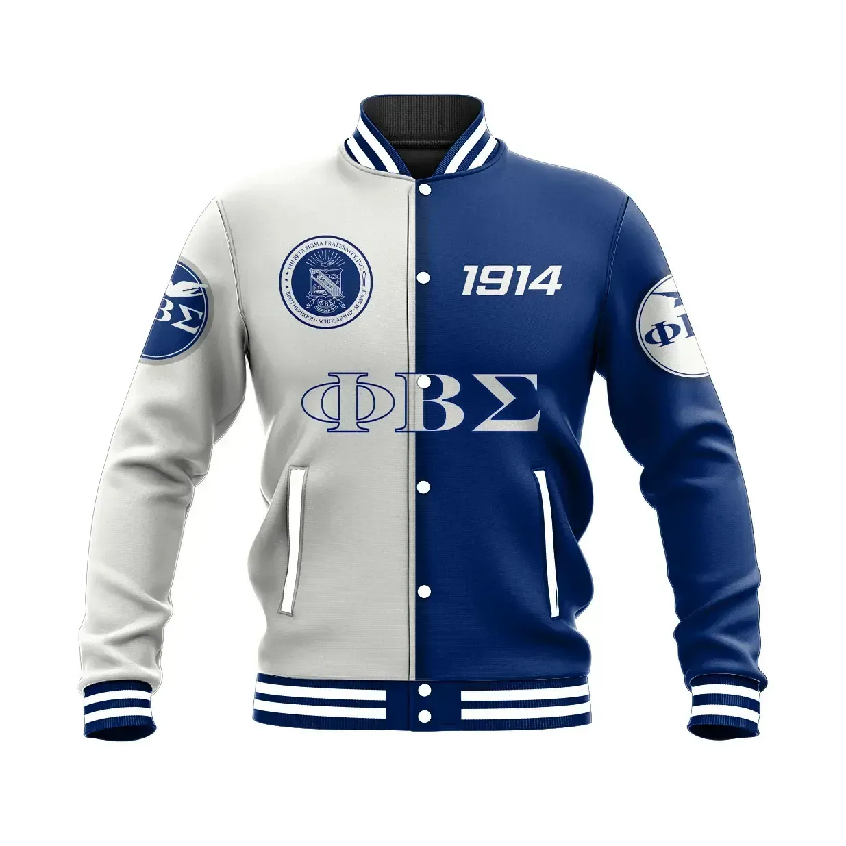 Phi Beta Sigma 1914 Cycle Style Baseball Jacket