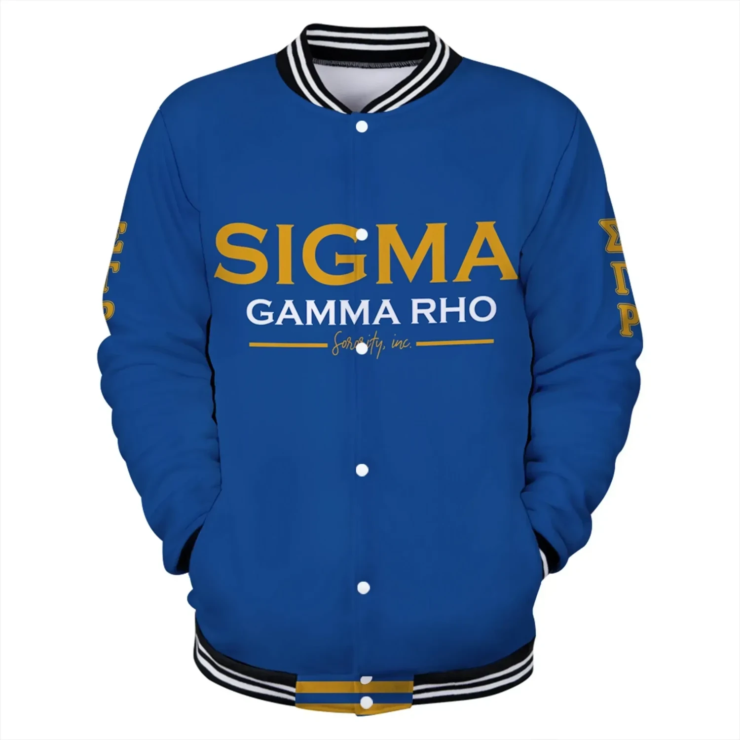 Lux Sigma Gamma Rho Crown Baseball Jacket