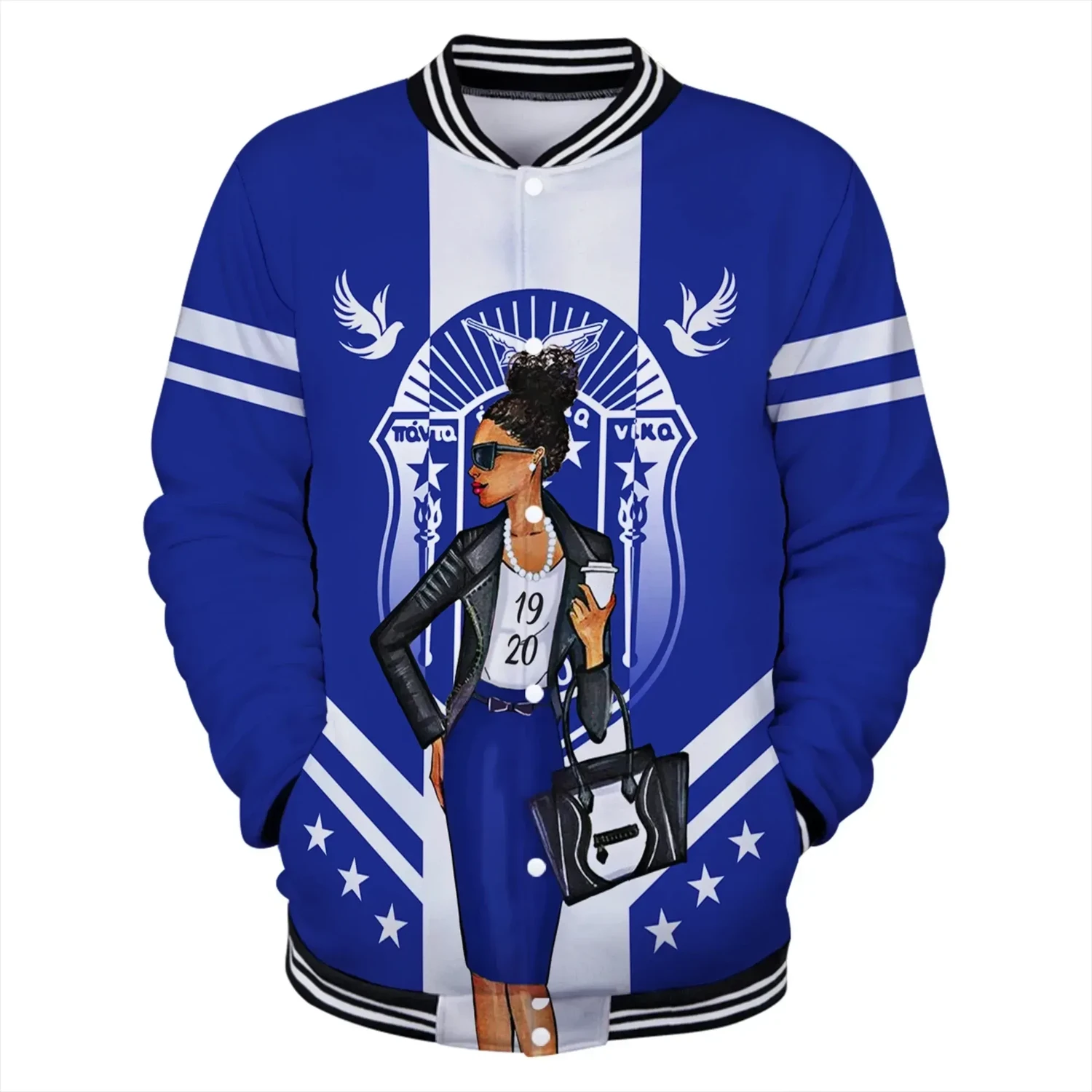 Lux Zeta Phi Beta Modern Girl Baseball Jacket