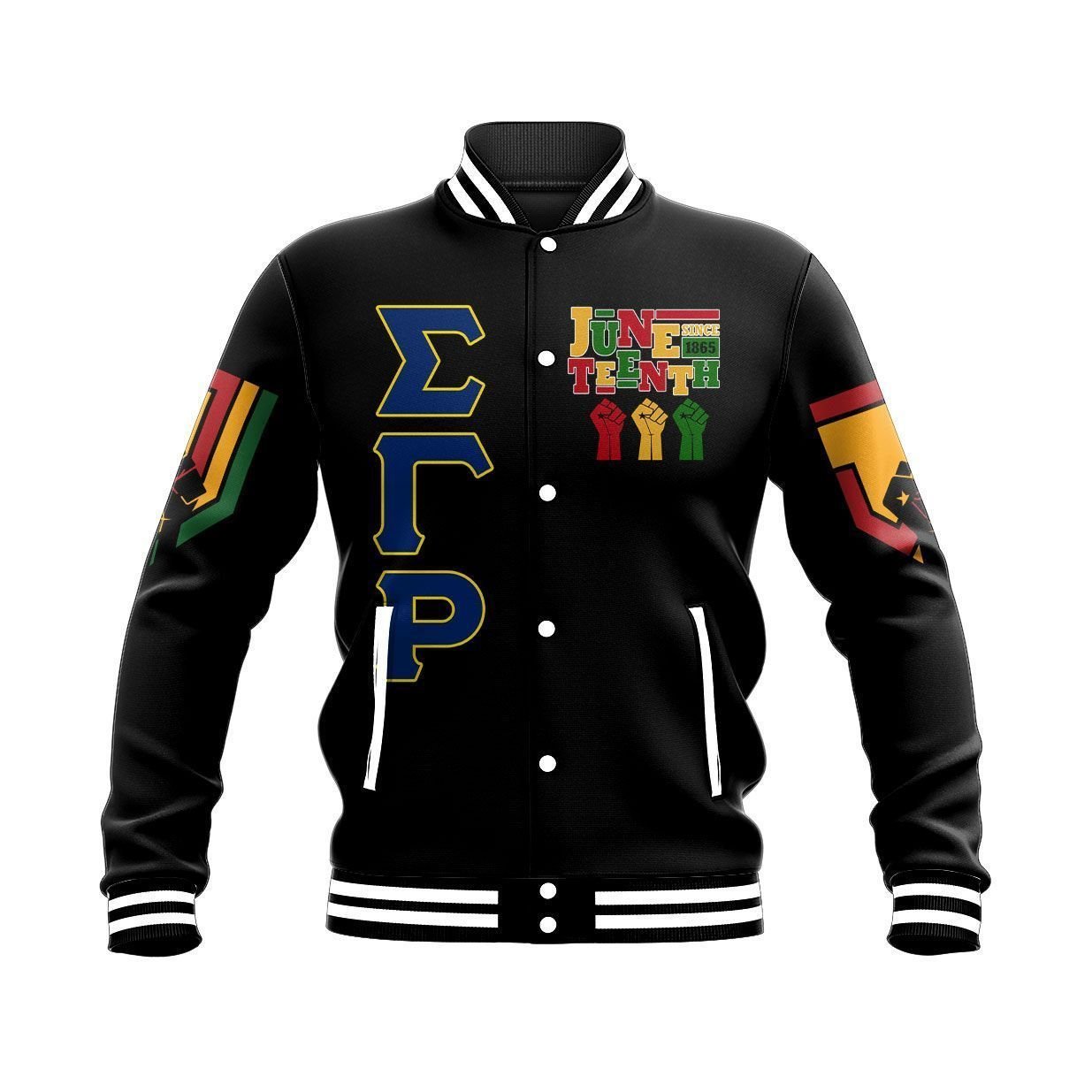 Sigma Gamma Rho Juneteenth Freedom Baseball Jacket