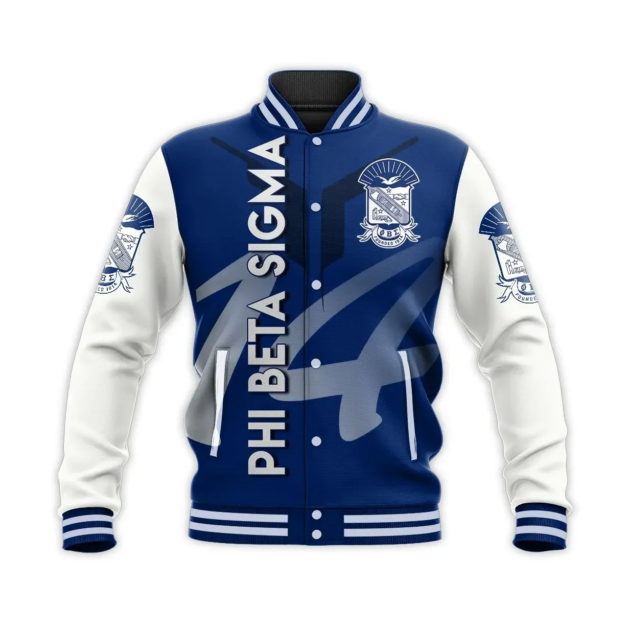 Phi Beta Sigma Baseball Jacket Drinking Style