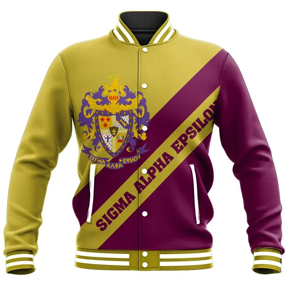 Tech Style Tech Style Sigma Alpha Epsilon Baseball Jacket