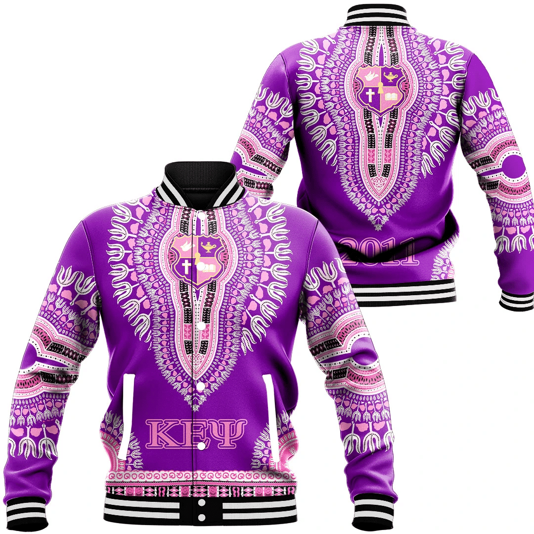 Kep Dashiki Baseball Jacket Collar Varsity Cut For Men Womens