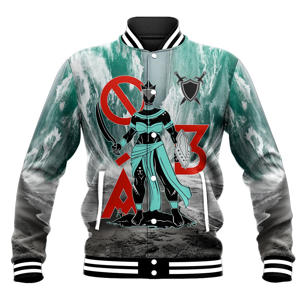 Yoruba Orisha Oba River God Baseball Jacket