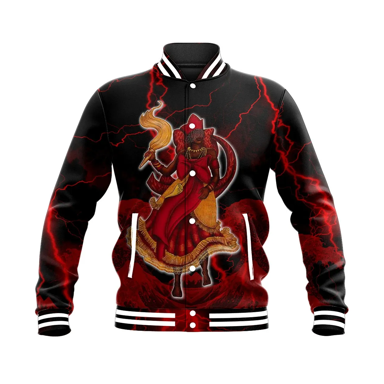 Thunder Orisha Oya Baseball Jacket Special Gift For Men Women