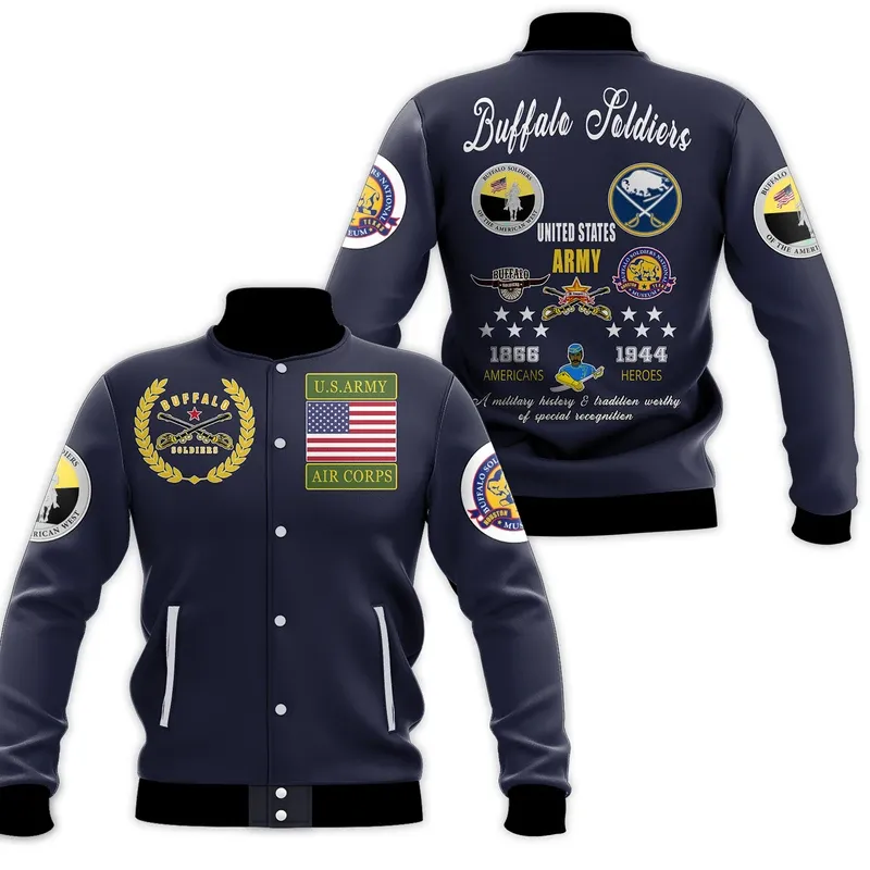 Buffalo Soldiers Baseball Jacket Special Gift For Men Women