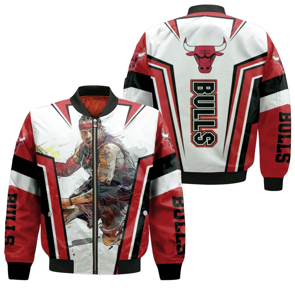 Allen Iverson Chicago Bulls NBA Bomber Jacket