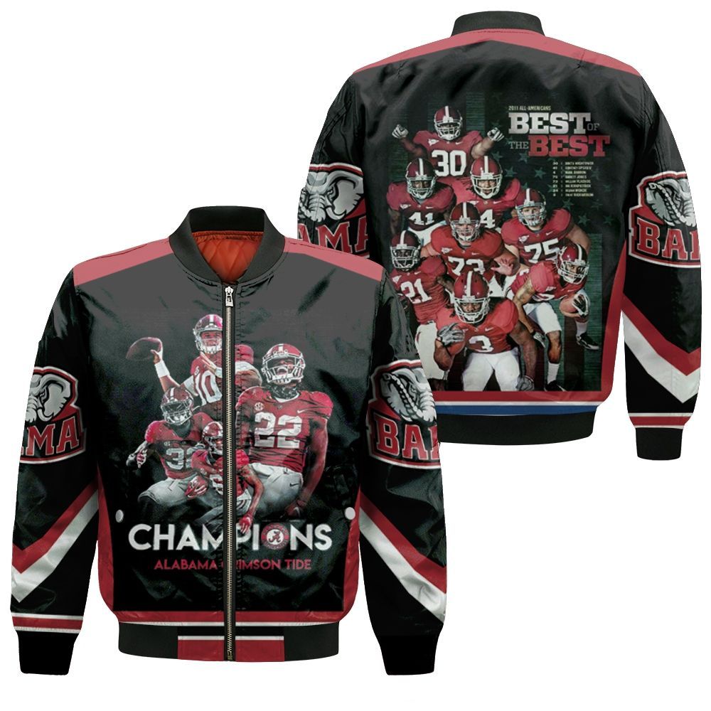 Alabama Crimson Tide Champions 1 Bomber Jacket