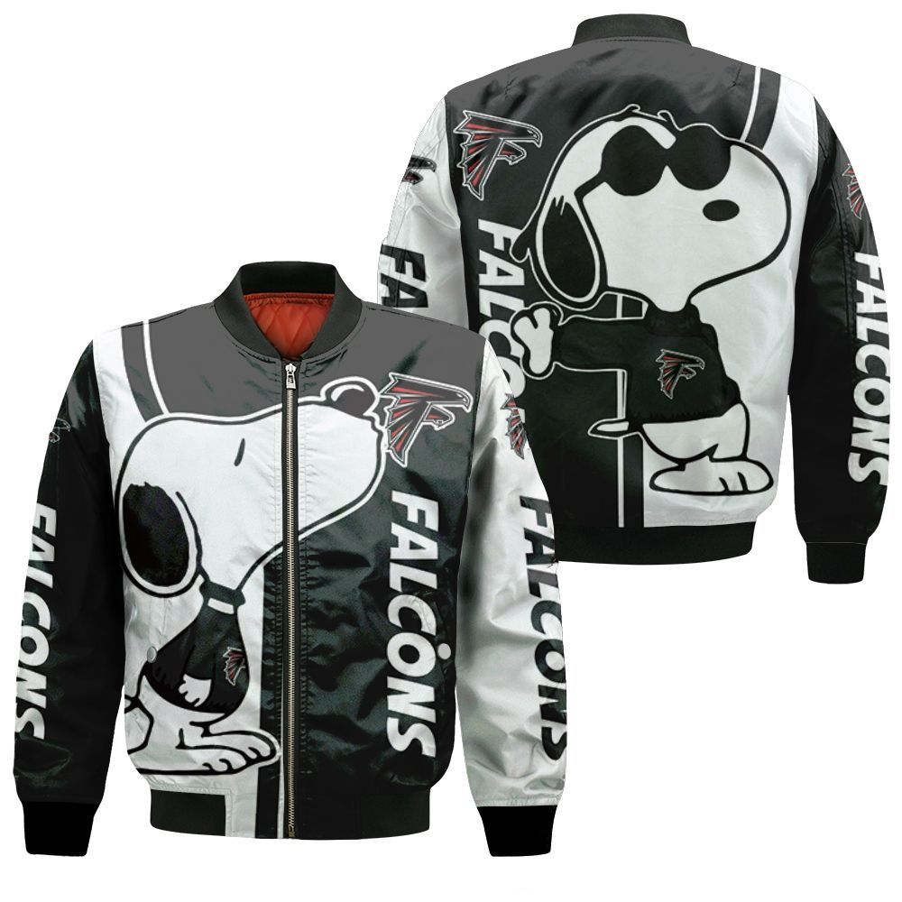 Atlanta Falcons Snoopy Lover 3D Printed Bomber Jacket