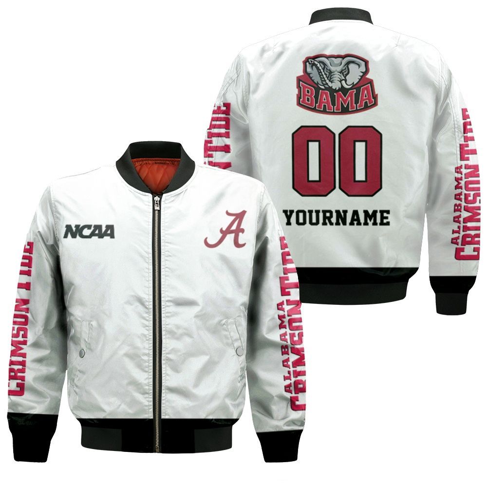 Alabama Crimson Tide Fans 3D Personalized Bomber Jacket