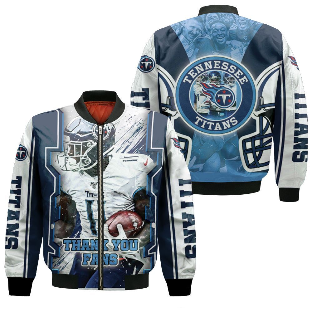 A.J Brown #11 Tennessee Titans AFC South Champions Super Bowl 2021 Bomber Jacket