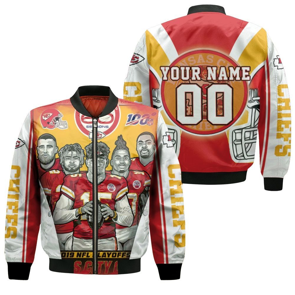 2021 Super Bowl Kansas City Chiefs AFC West Champions Personalized Bomber Jacket