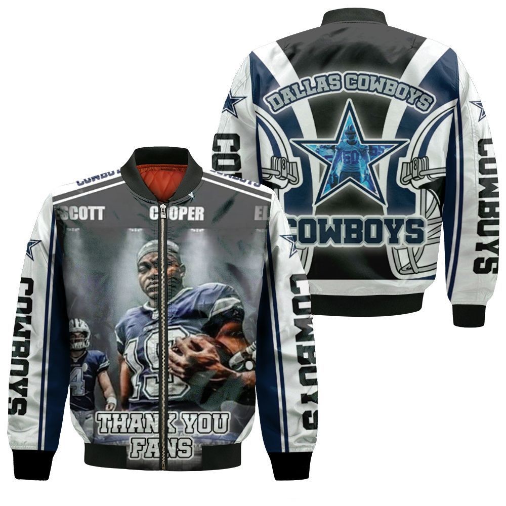 Amari Cooper #19 Dallas Cowboys NFC East Division Champions Super Bowl 2021 Bomber Jacket