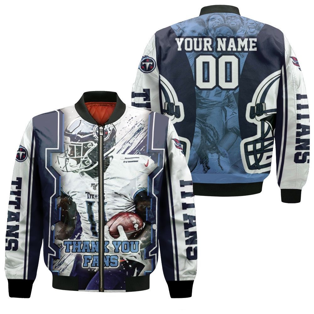 A.J Brown 11 Tennessee Titans AFC South Champions Super Bowl 2021 Personalized Bomber Jacket
