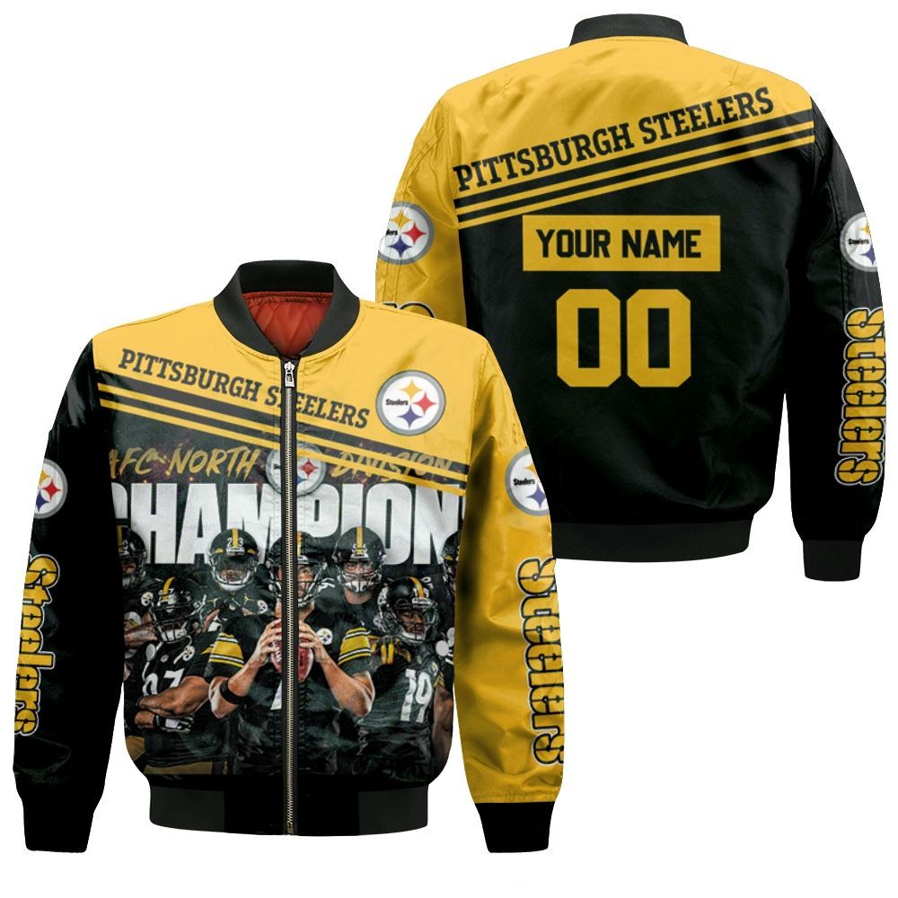 AFC North Division Champions Pittsburgh Steelers 2020 Great Players Personalized Bomber Jacket
