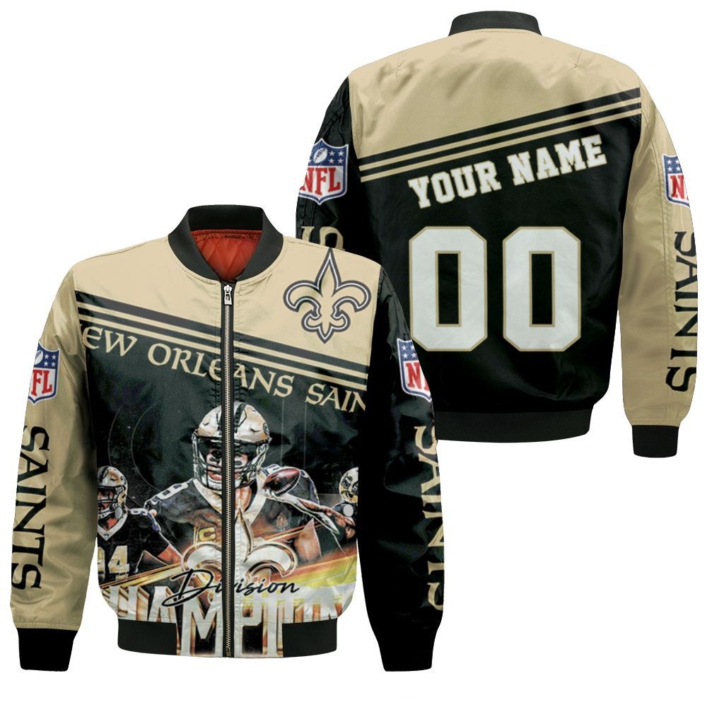 2020 NFL Season New Orleans Saints Great Players NFC South Champions Personalized Bomber Jacket