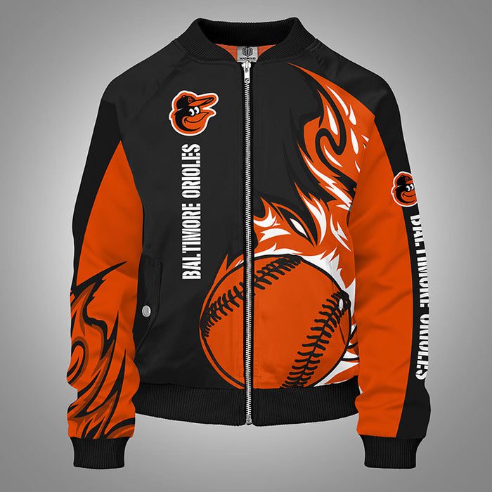 Baltimore Orioles Orange Bomber Jacket