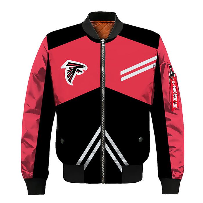 Atlanta Falcons Red Black Bomber Jacket