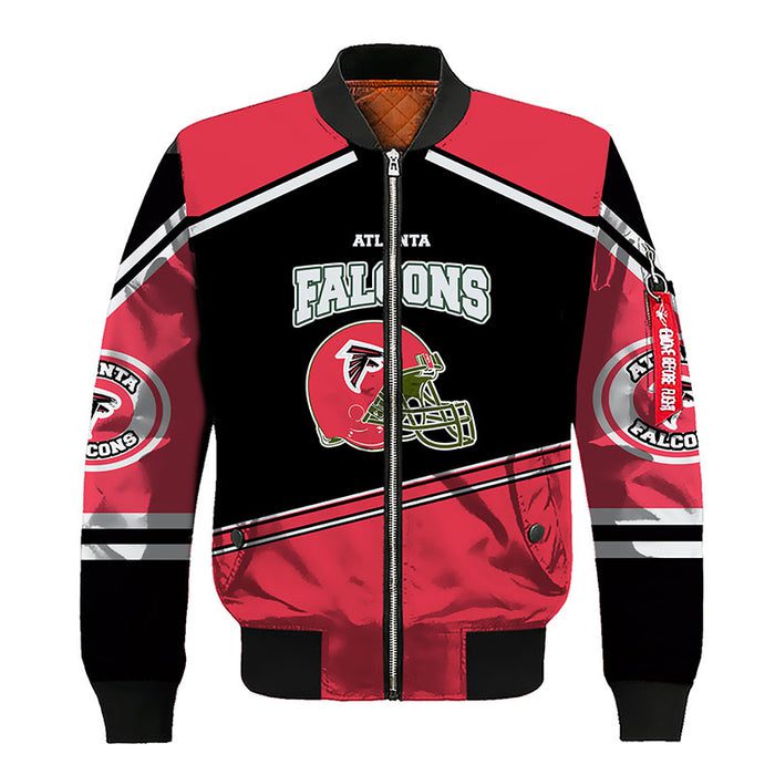 Atlanta Falcons Riddell Red Bomber Jacket