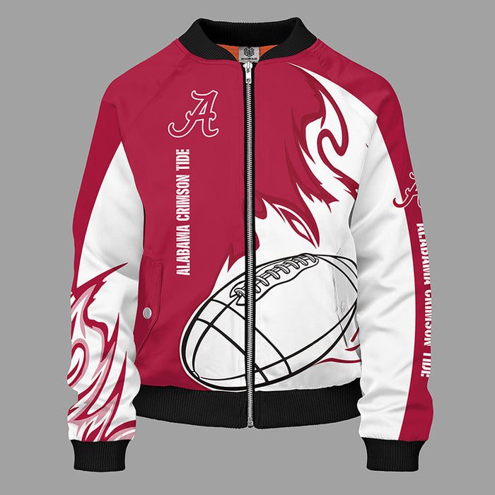 Alabama Crimson Tide Red Unisex Bomber Jacket