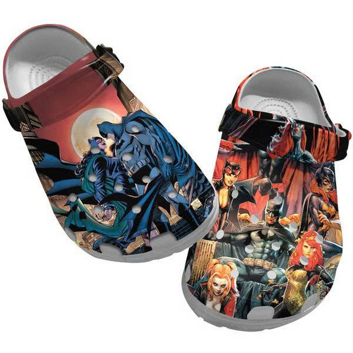 Batman Dc Comic University Characters Crocs Clogs Shoes For Kids And Adults