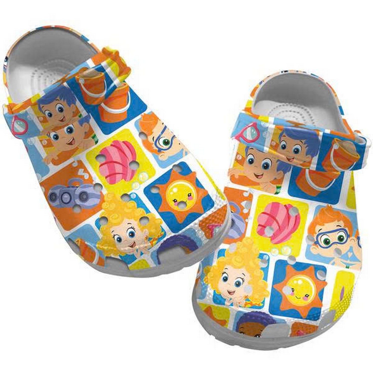 Bubble Guppies Cute Boy And Girl Crocs Clogs Shoes For Kids And Adults