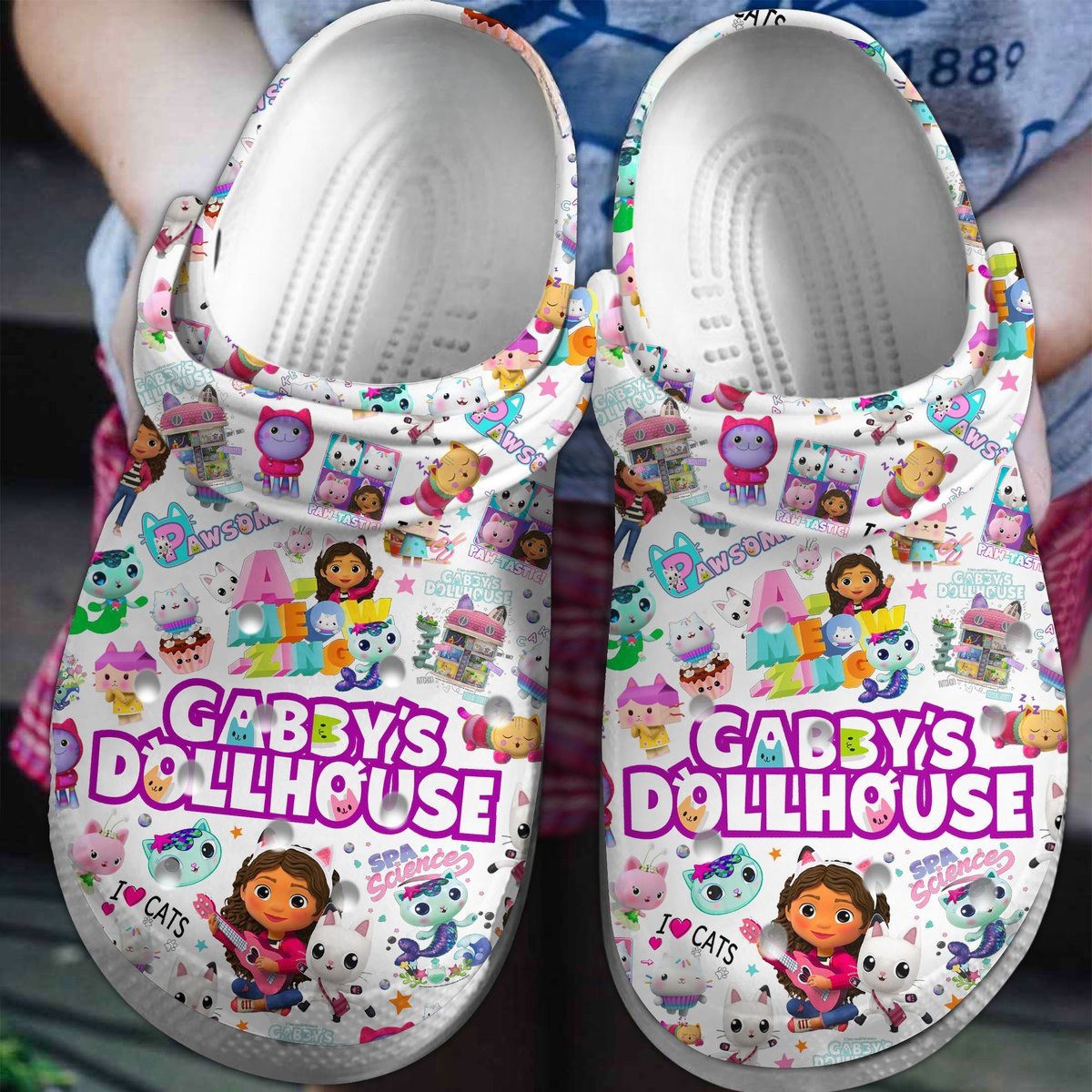 Soft And Comfortable Crocs Clogs Shoes Gabbys Doll House Cartoon Slippers