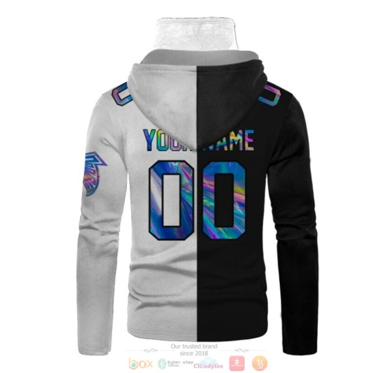 Nfl Atlanta Falcons Black White Custom Mask Hoodie Unique Game Day Fan Apparel - Image 3