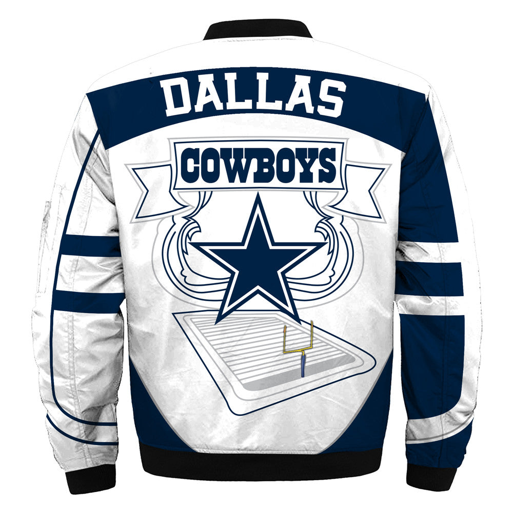 Newest Design 2019 Nfl Bomber Jacket Custom Men's Dallas Cowboys Jacket Sale - Image 2