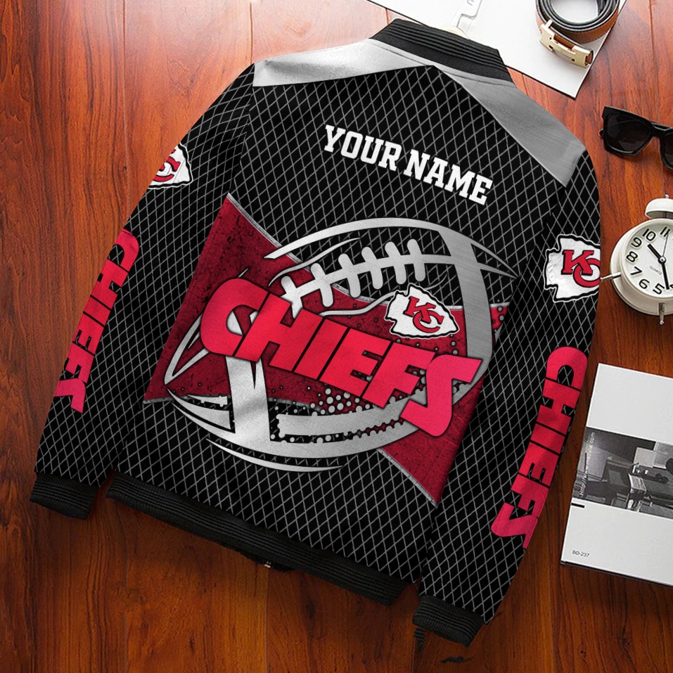 Kansas City Chiefs Customized Bomber Jacket For Sport Team Fan - Image 2