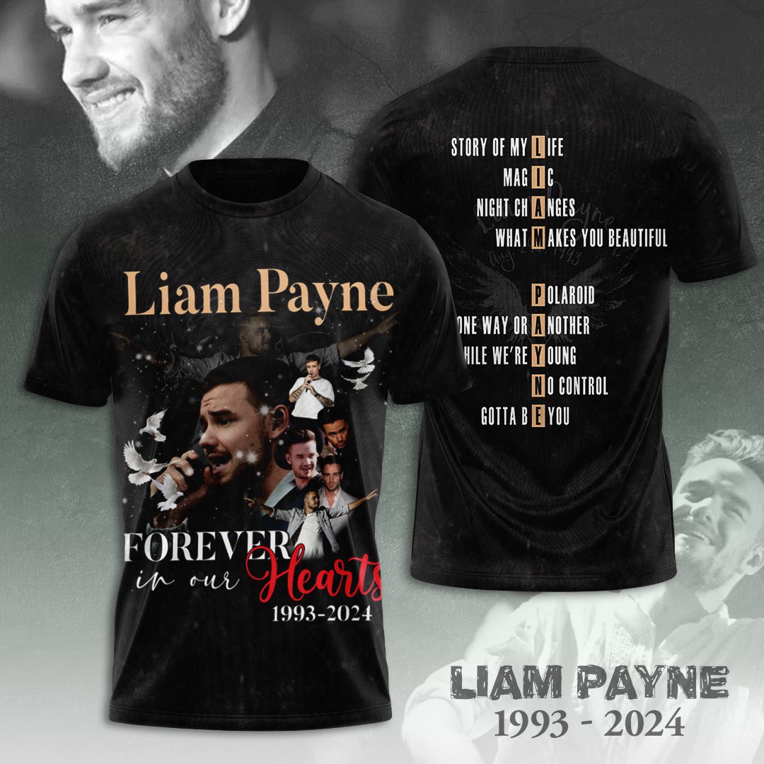 Liam Payne Forever In Our Heart 3D T-Shirt - Image 2