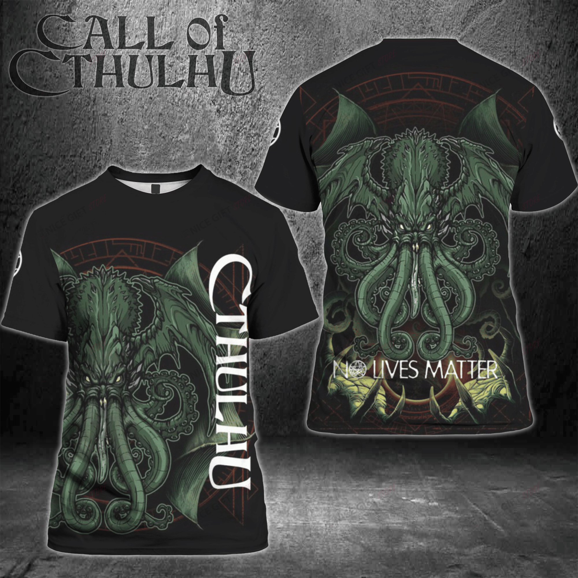Cthulhu No Lives Matter 3D T-Shirt For Fan