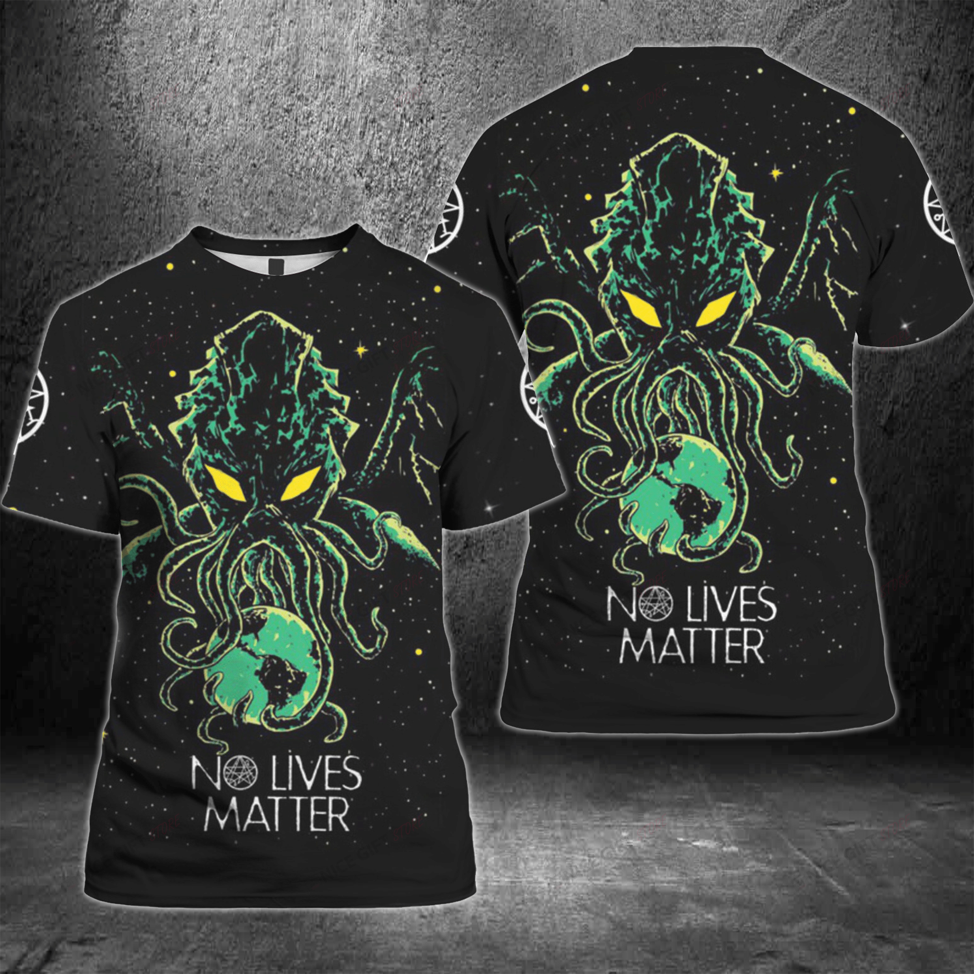 Cthulhu No Lives Matter 3D T-Shirt For Men Women