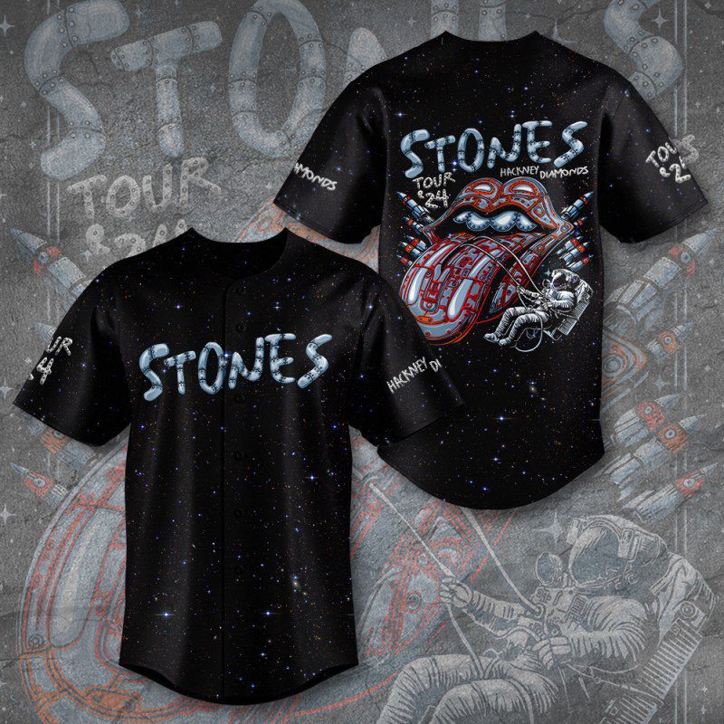 The Rolling Stones Baseball Jersey For Music Fans