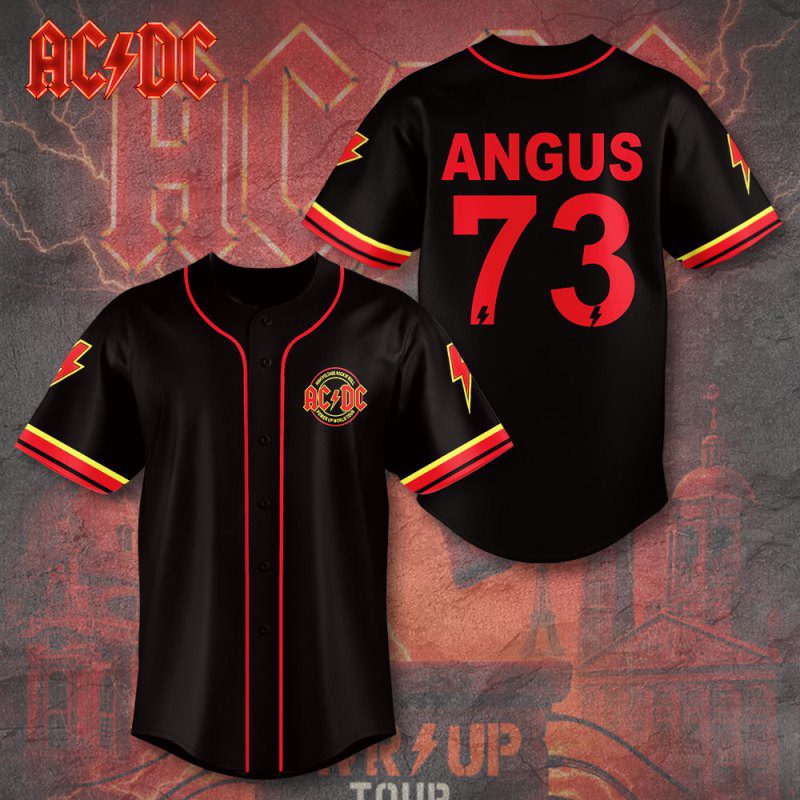 AC/DC Baseball Jersey For ACDC Fans