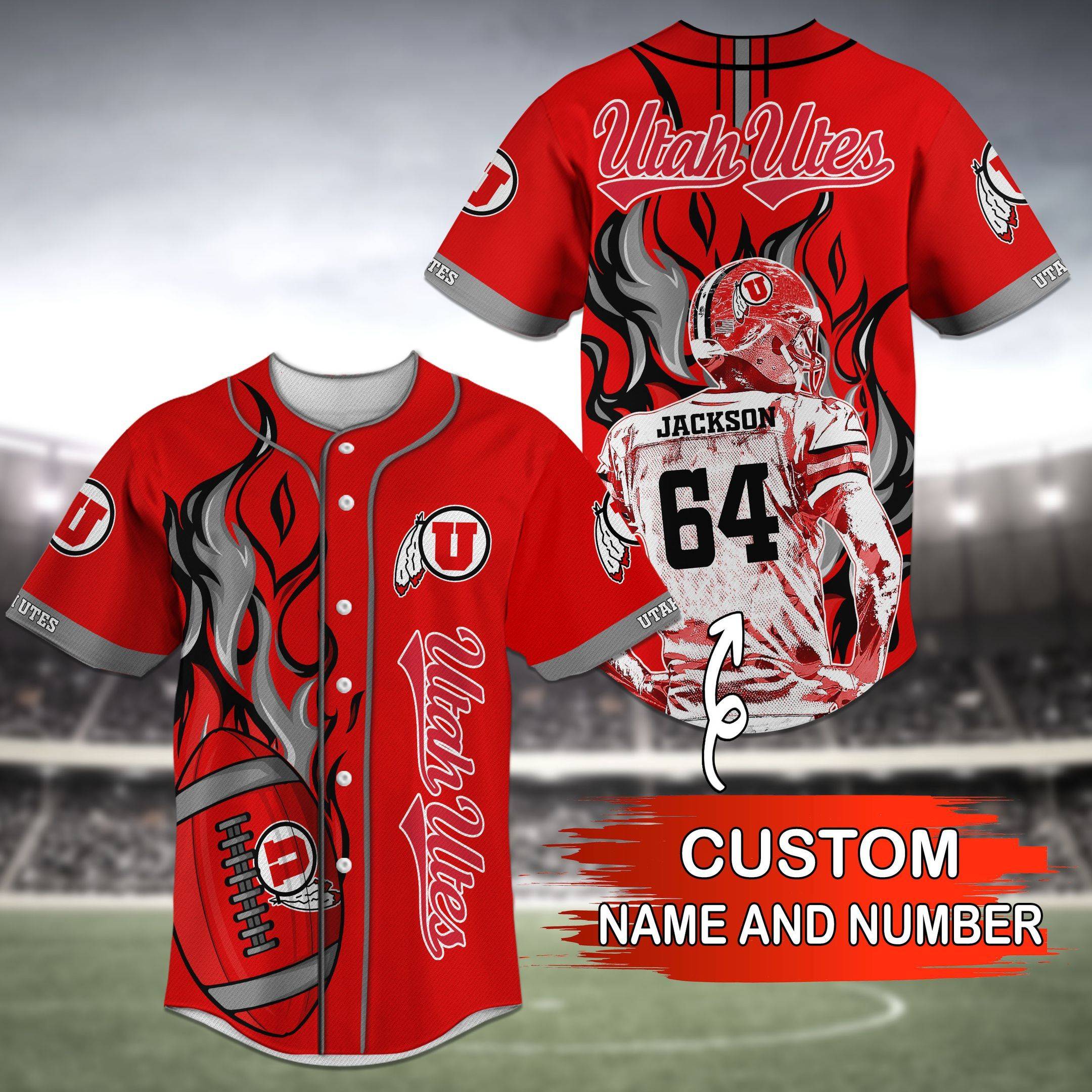 Utah Utes NCAA Baseball Jersey For Men And Women Personalized 2023